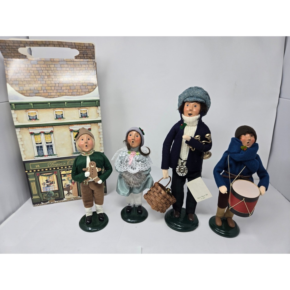 Byers Choice The Carolers Vintage Christmas Figurines Lot Candlemaker Boy Girl